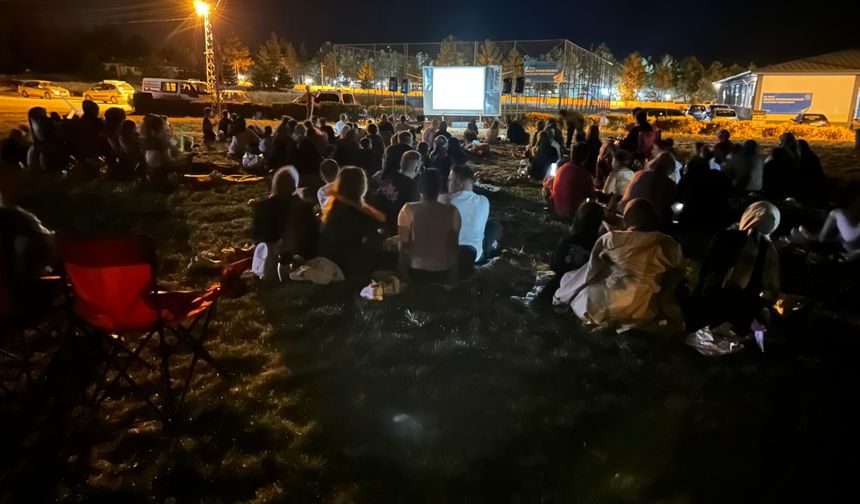 Dodurga'da açık hava  sineması etkinliği yapıldı