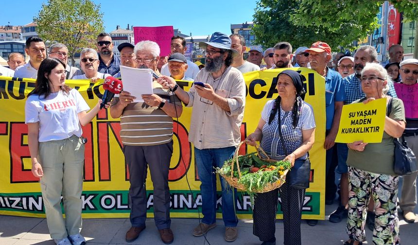 Köylüler eylem yaptı: "Sesimizi duyun!"