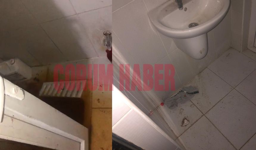 Cami tuvaleti leş gibi! Bu pislik Çorum'a yakışmıyor