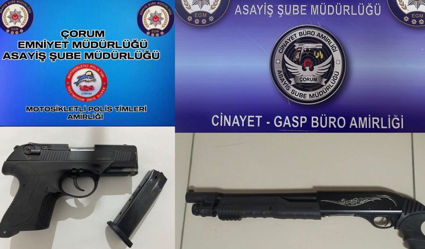 Asayiş operasyonlarında  çok sayıda silah ele geçirildi