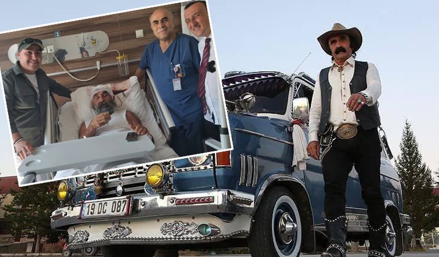 Çorumlu Kovboy Sefer  Karataş tedavi görüyor