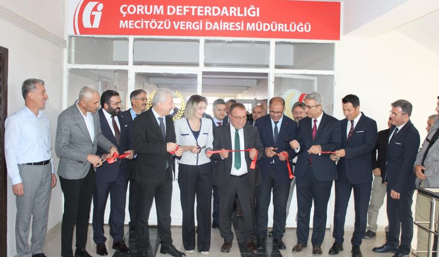 Mecitözü’nde Vergi Dairesi  Müdürlüğü törenle açıldı