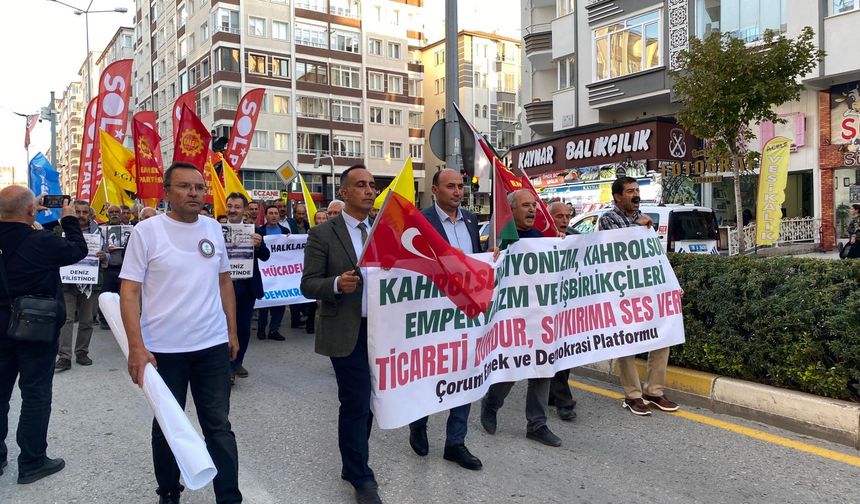 Özdel: “Soykırımcı İsrail’e  tam ambargo uygulanmalı”