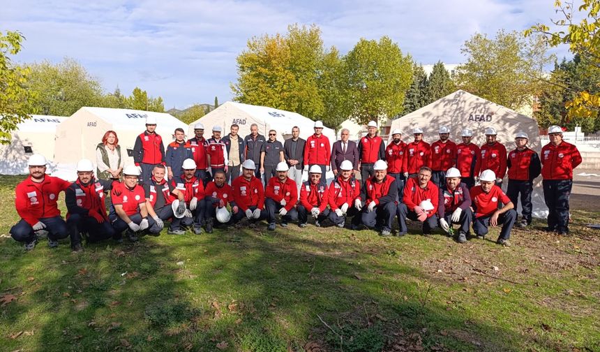 Osmancık'ta MEB Arama Kurtarma Ekibi AFAD akreditasyon sınavına girdi