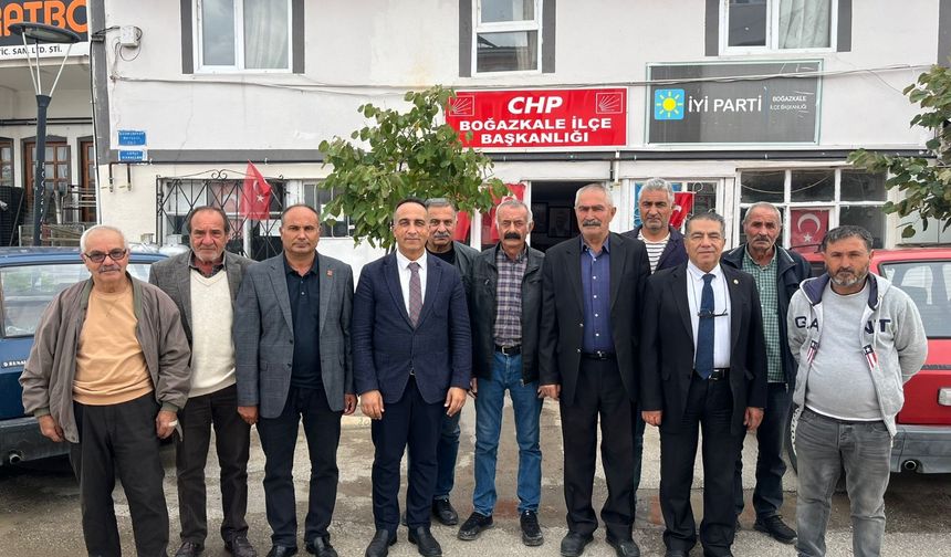 Boğazkale’de CHP’nin yeni yönetimi görevde
