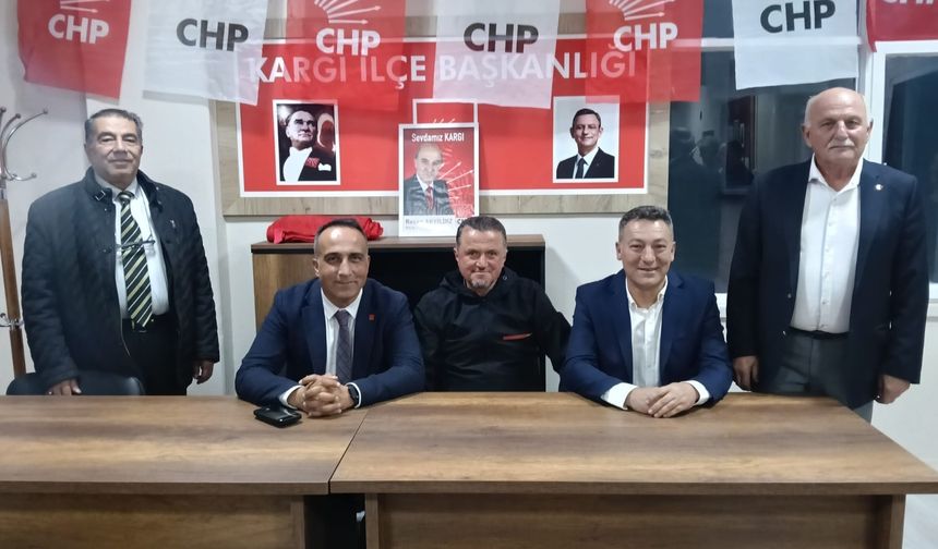 CHP Kargı yönetimine kutlama ziyareti