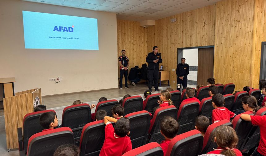Osmancık'ta öğrencilere afet farkındalık eğitimi verildi