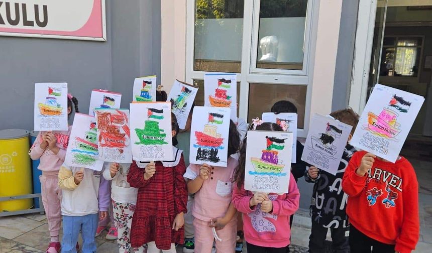 Kargı’da öğrenciler  zulme dikkati çekti