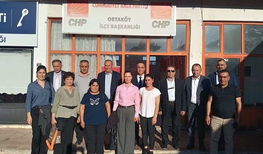 Solmaz; CHP Ortaköy İlçe yönetimini kutladı