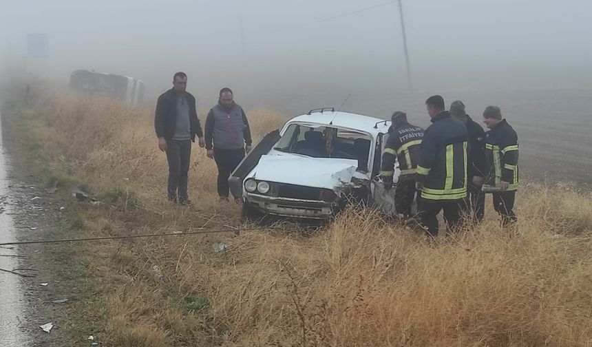 Sis trafik kazasına  sebep oldu: 5 yaralı
