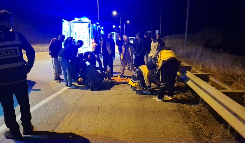 Motosiklet kazası: 2 yaralı