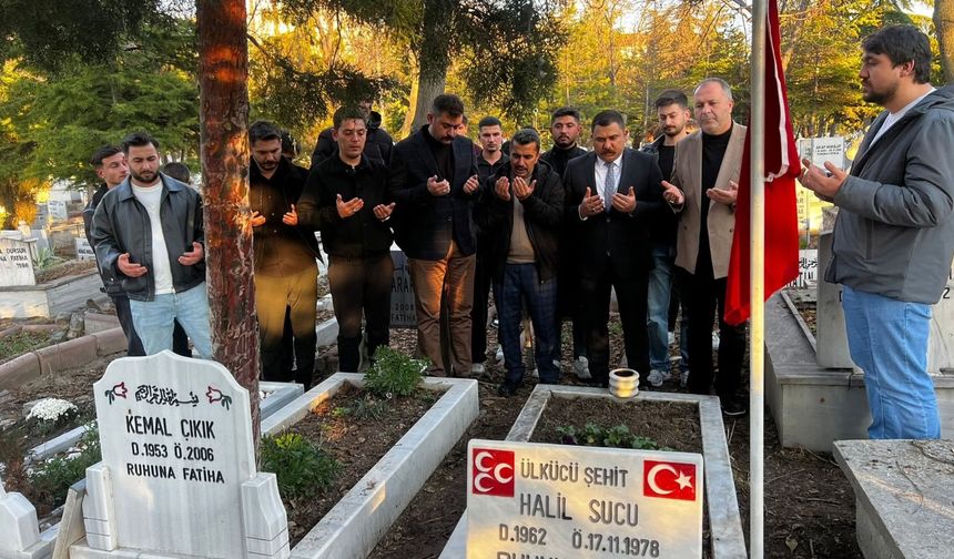 Ülkücü Halil Sucu  kabri başında anıldı