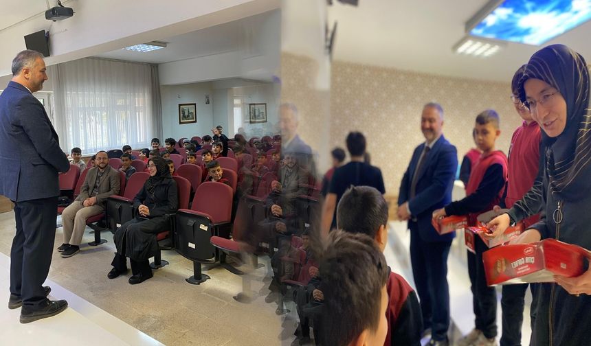 Müftü Yıldırım hafızlık  öğrencileri ile buluştu