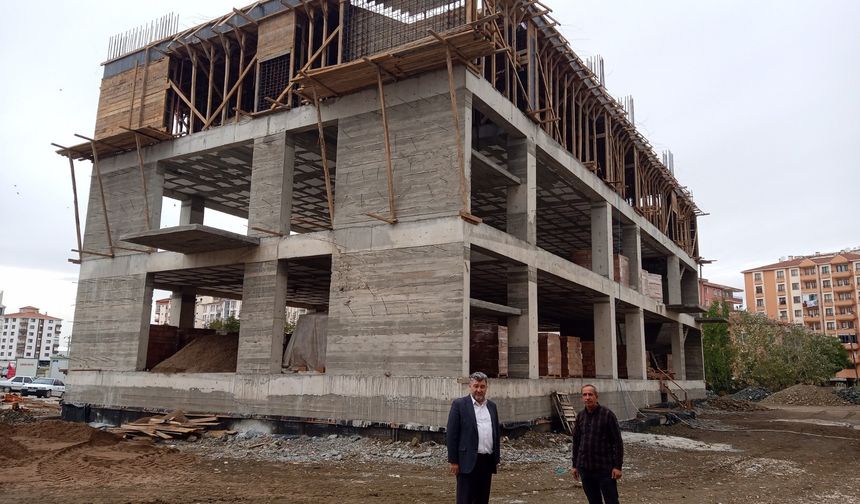 Yatılı Hafızlık Kız Kur’an Kursu inşaatı yükseliyor