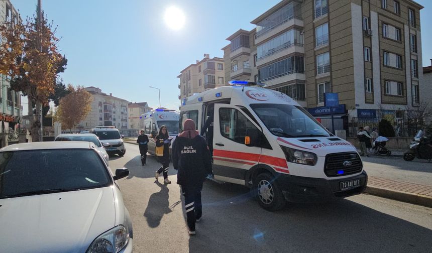 Çorum’da çıkan yangında 7’si çocuk 9 kişi hastaneye kaldırıldı