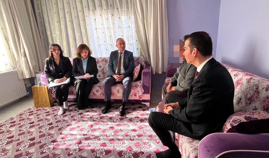Kaymakam Köksal’dan  özel bireylere ev ziyareti