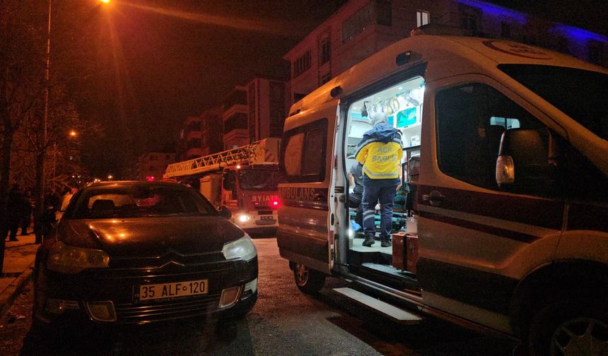 Isıtıcıdan yangın çıktı, 1 kişi hastanelik oldu