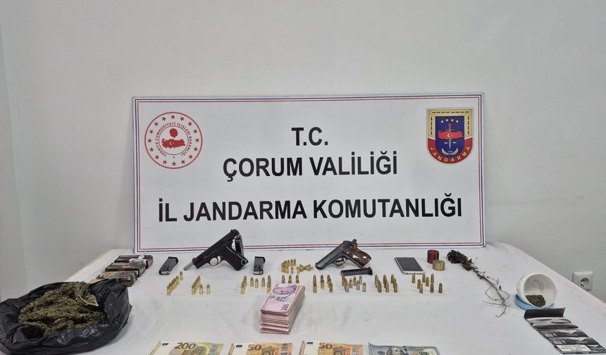 Çorum’da uyuşturucu operasyonu: 4 şüpheli tutuklandı
