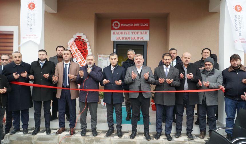 Hayırsever iş insanı tarafından  yaptırılan Kur'an kursu açıldı