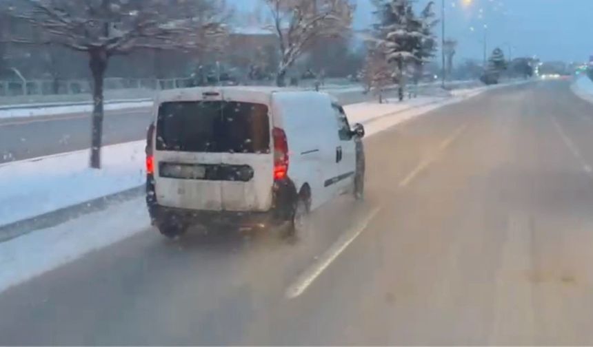 Saniyelerle yarışan itfaiye aracına yol vermedi