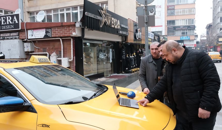 Çorum'da taksiciler AA’nın "Yılın Kareleri" oylamasına katıldı