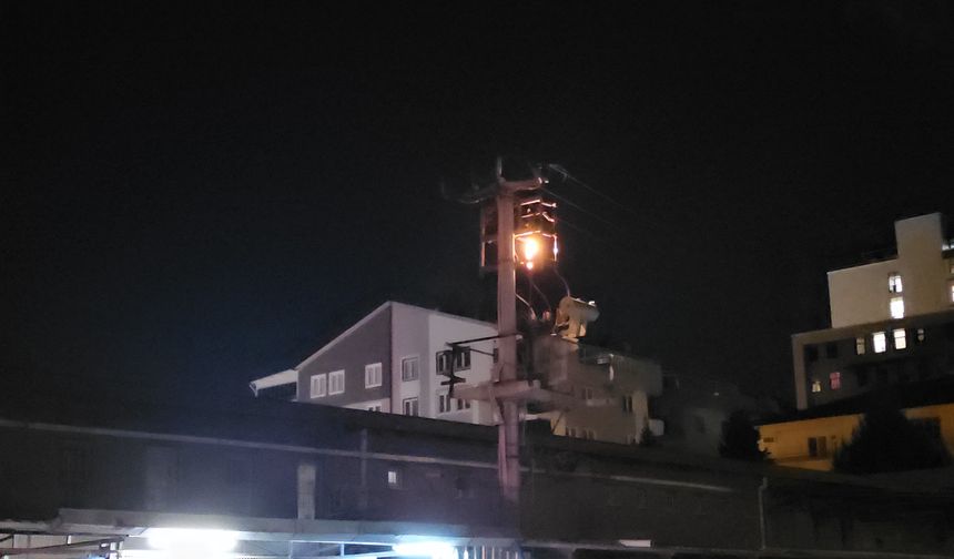 Çorum’da trafo yangını paniğe neden oldu