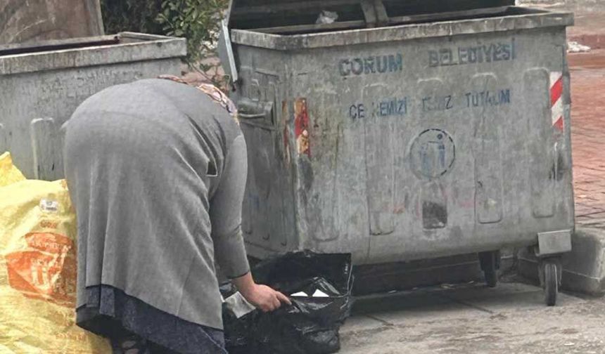 Yurdum insanı muhtaç olmuş çöpten topladığına…