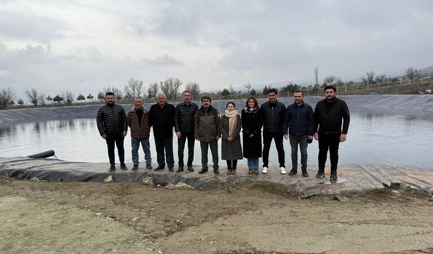 Köy göleti yenilendi, 91 hektar arazi sulamaya açıldı