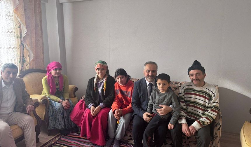 Konteynerden yuvaya: Müftülüğün eliyle yangınzede ailenin 9 yıllık hasreti sona erdi