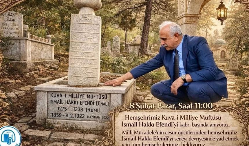 Kuva-yi Milliye Müftüsü İsmail  Hakkı Efendi İskilip’te anılacak