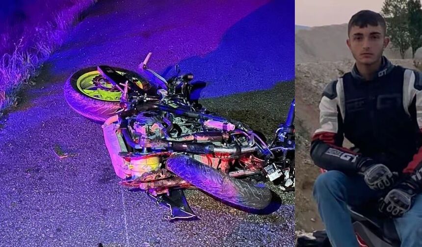 Otomobille çarpışan genç motosiklet sürücüsü hayatını kaybetti
