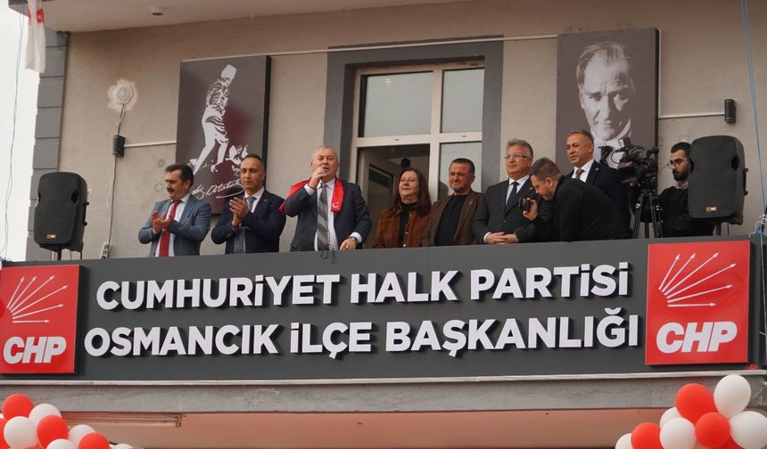 CHP Osmancık İlçe Teşkilatının yeni hizmet binası açıldı