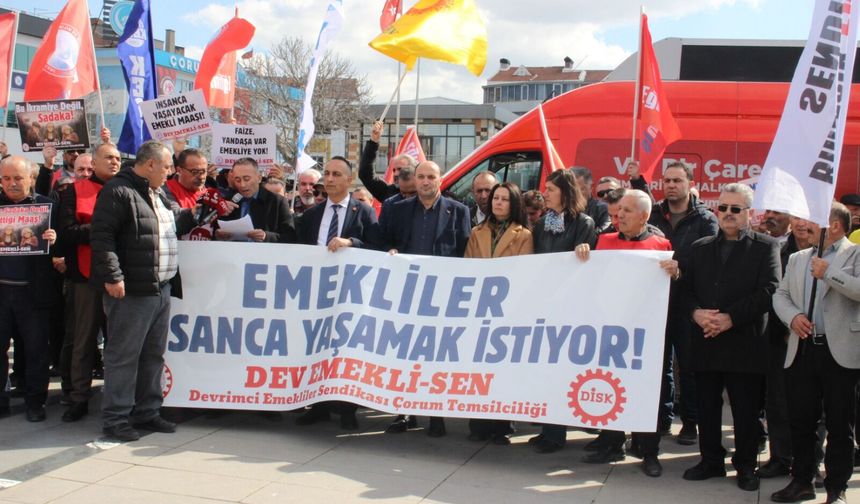 Emeklilerden “sadaka değil,  hakkımızı istiyoruz” çağrısı