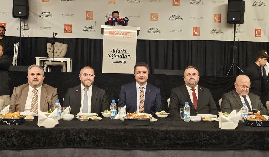 Saadet Partisi Genel Başkanı Mahmut Arıkan Çorum’da iftara katıldı