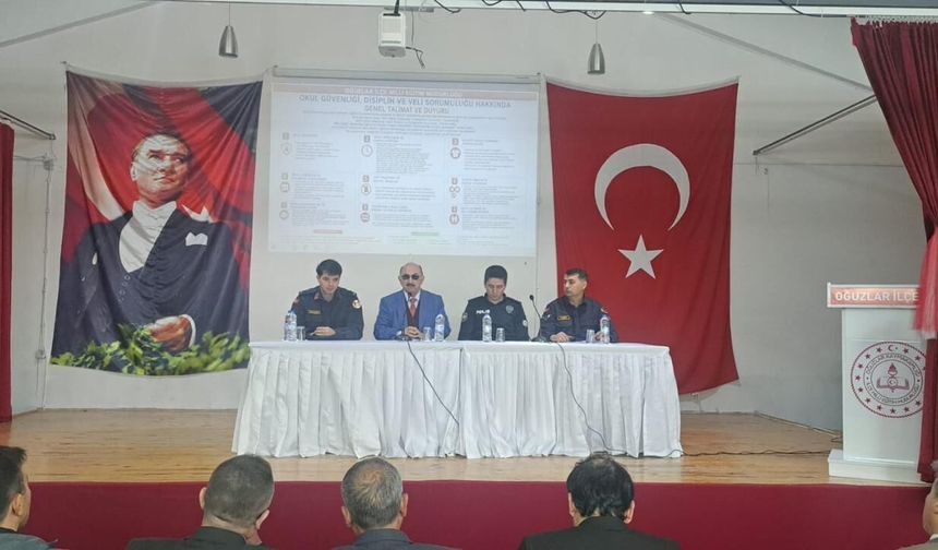 Oğuzlar’da velilere okul  güvenliği uyarısı