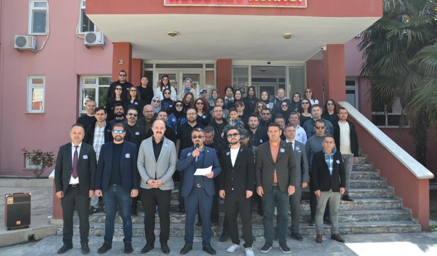 Kargı'daki eğitim sendikalarından protesto