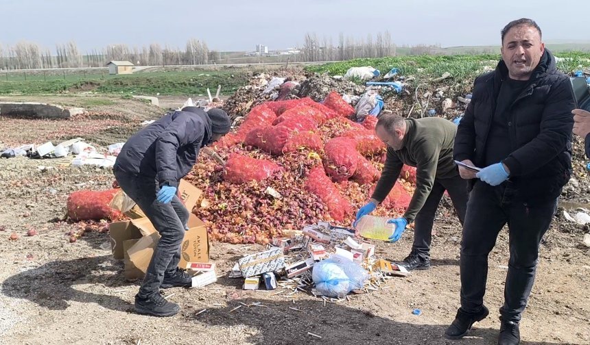 Çorum'da kaçakçılık sigara ve alkol imha edildi