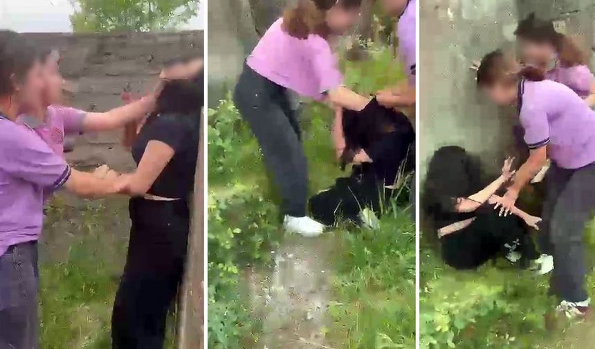 Akran zorbalığı cinsiyet dinlemiyor! Metruk binada dehşete düşüren görüntü