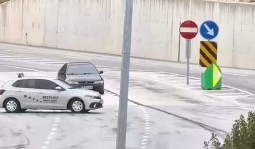 Yeni yapılan Laçin-Hamamözü yol ayrımı tehlike saçıyor