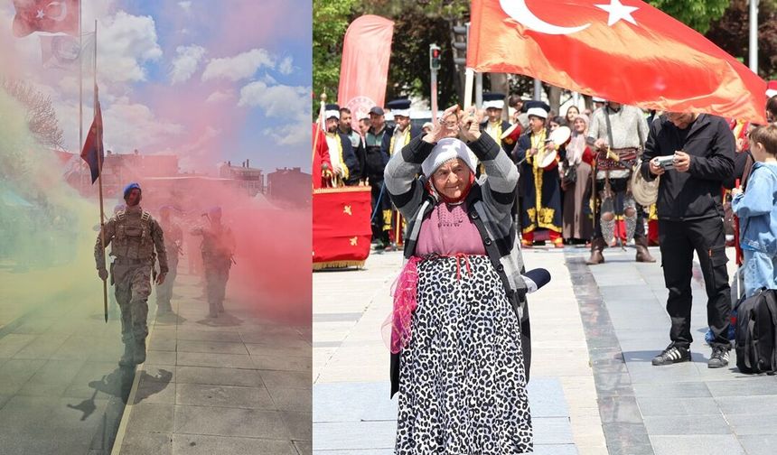 Çorum'da 19 Mayıs coşkusu görsel şölene dönüştü
