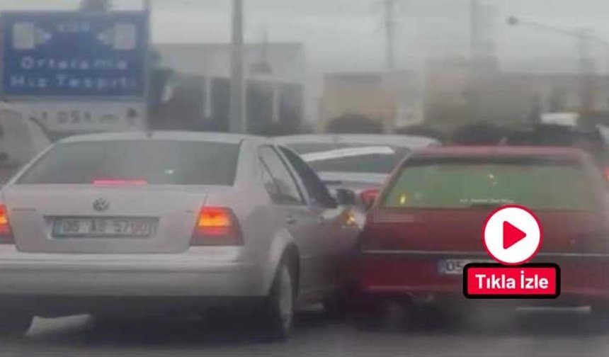 Çorum'da düğün konvoyu tehlike saçtı