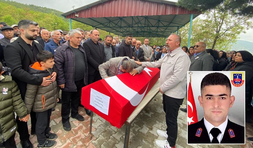 Çorumlu uzman çavuşa hüzünlü veda