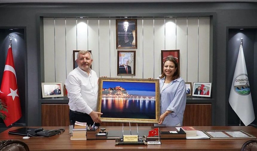 Sağlık Müdürü Gökkaya  Başkan Gelgör’e veda etti