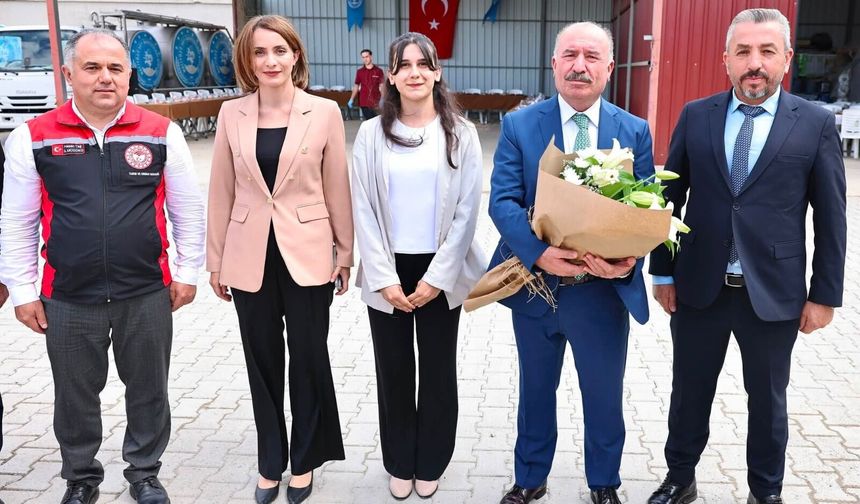 Protokolden Mecitözü Süt  Üreticileri Birliği ziyareti