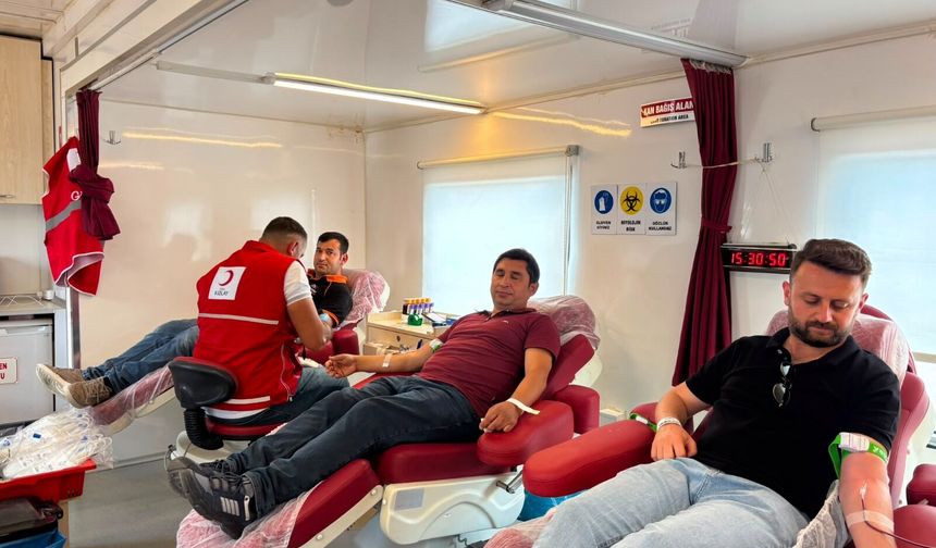 Türk Kızılay Alaca'da  112 ünite kan topladı