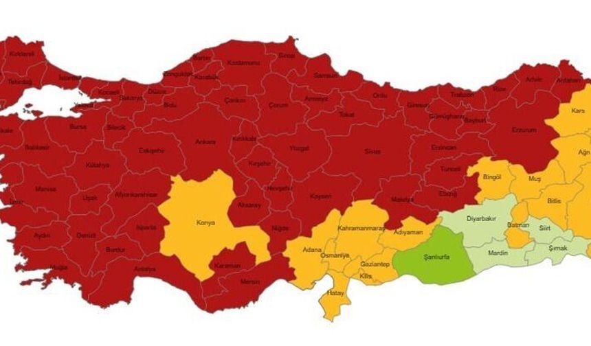 Harita 8 yılda sarıdan kırmızıya döndü! Çorum da o iller arasında