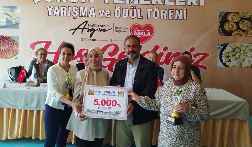 Çorum Yemekleri Yarışması Festivale Lezzet Kattı