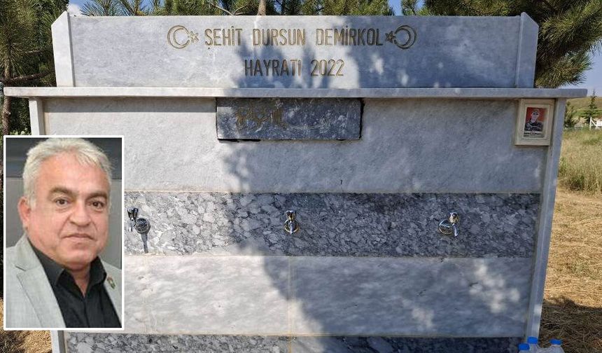 Şehit Dursun Demirkol’un anısına yaptırılan çeşme bir türlü açılmadı
