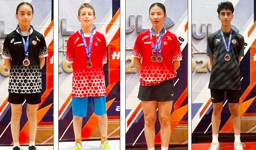 Badmintonculardan 4 bronz madalya birden