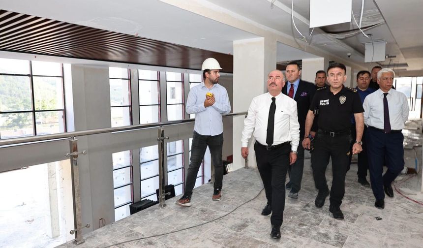 Vali Çalgan’dan Emniyet  yatırımlarına yakın takip